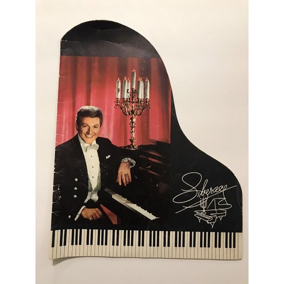 Liberace On Stage Tonight 60's 70's Vintage Piano Shape Music Program - not cd - Picture 1 of 8